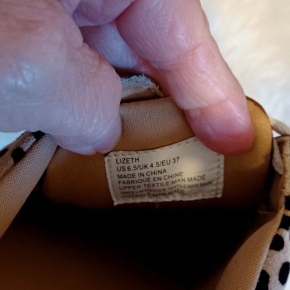Just Fab Cheetah Print womens sneakers sz 6.5 - Picture 8 of 8
